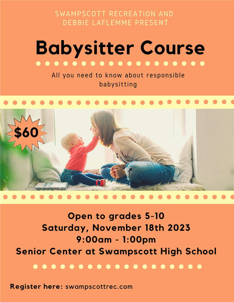 Swampscott Recreation Babysitter Course